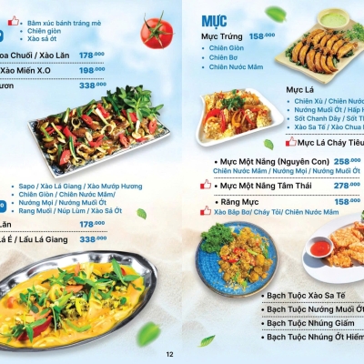 CÁC MÓN LƯƠN - ẾCH - MỰC