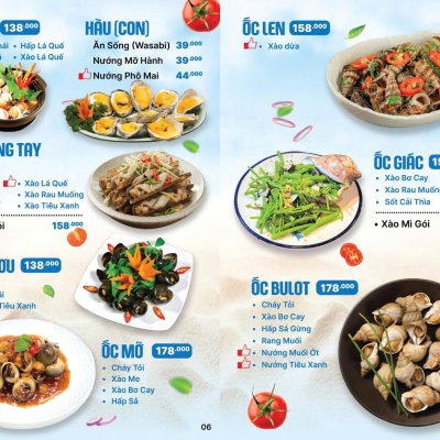NGHÊU - HÀU VÀ CÁC MÓN ỐC 