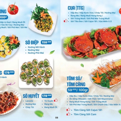 CÁC MÓN TÔM - CUA - SÒ - ỐC